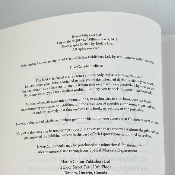 Wheat Belly Cookbook Softcover 150 Recipes Wheat-free Softcover - Picture 9 of 15